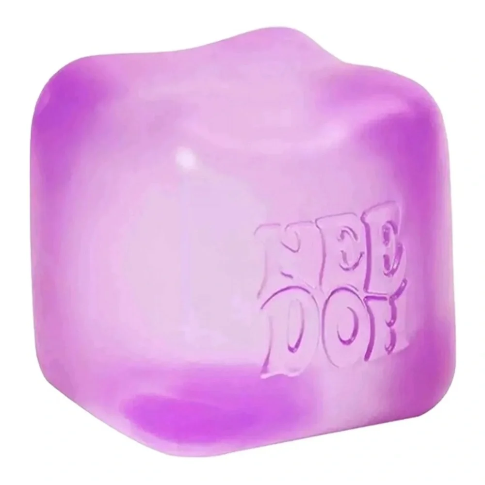 NeeDoh Original Nice🧊 Cube Super Solid Squish, Purple - Picture 3 of 6